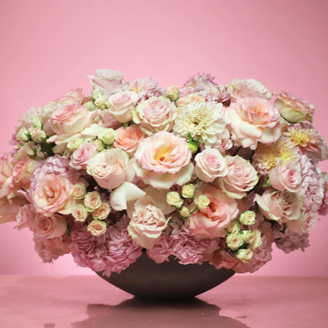 blush flower arrangement Chicago