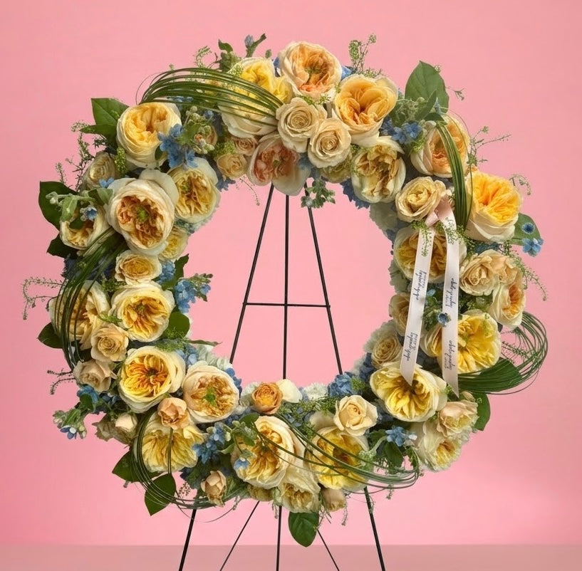 Golden Remembrances Wreath