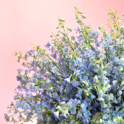 LUX DELPHINIUM &amp; HYDRANGEAS – Blue Luxury Flower Centrepiece From $350 | Chicago